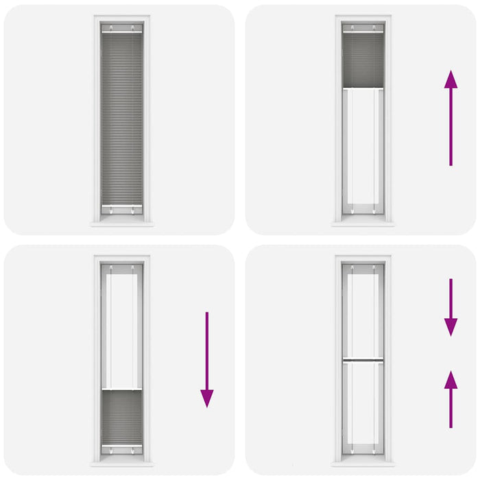 Jaluzea plisată negru 45x200 cm Lățime țesătură 44,4cm poliester - WALTI WALTI