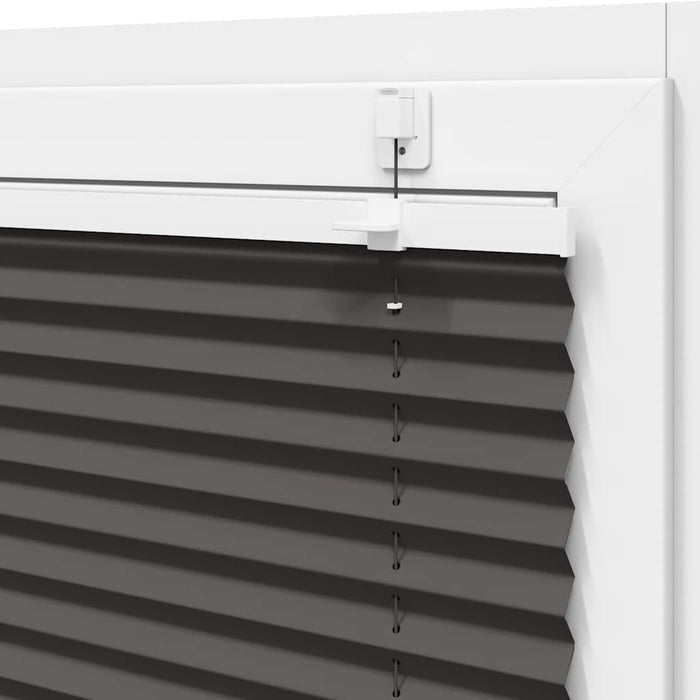 Jaluză plisată negru 55x200 cm Lățime țesătură 54,4cm poliester - WALTI WALTI