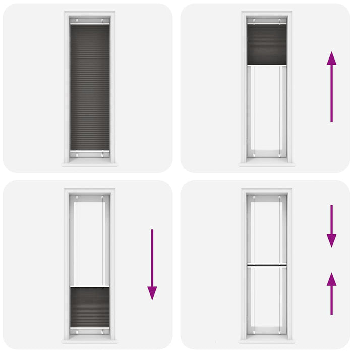 Jaluză plisată negru 60x200 cm Lățime țesătură 59,4cm poliester - WALTI WALTI