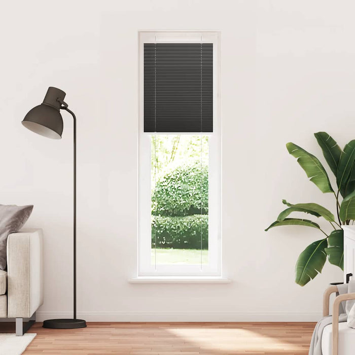 Jaluzea plisată negru 65x200 cm Lățime țesătură 64,4cm poliester - WALTI WALTI