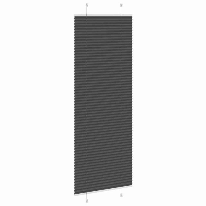 Jaluză plisată negru 70x200 cm Lățime țesătură 69,4cm poliester - WALTI WALTI