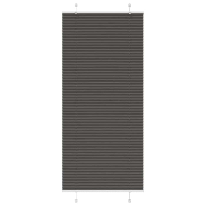 Jaluzea plisată negru 85x200 cm Lățime țesătură 84,4cm poliester - WALTI WALTI