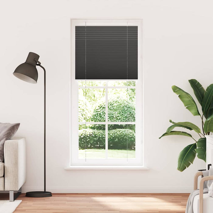 Jaluzea plisată negru 100x200cm Lățime țesătură 99,4cm poliester - WALTI WALTI