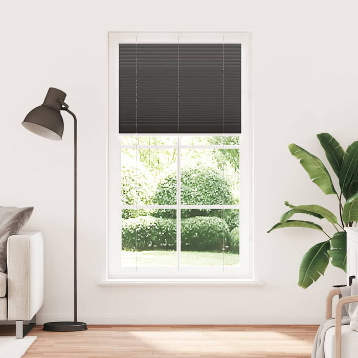 Jaluzea plisată negru 110x200 cm Lățime țesătură 109,4 cm - WALTI WALTI