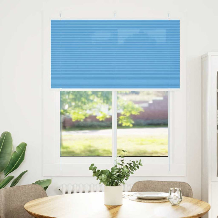 Jaluzea plisată albastru 105x100 cm Lățime țesătură 104,4 cm WALTI