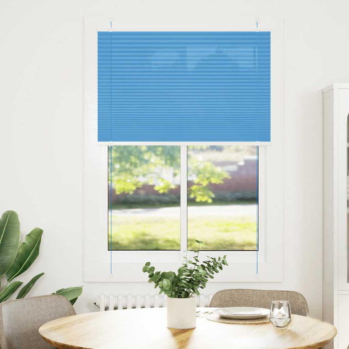 Jaluzea plisată Albastru 85x150 cm Lățime țesătură 84,4 cm WALTI