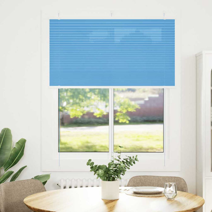 Jaluzea plisată Albastru 105x150 cm Lățime țesătură 104,4 cm WALTI