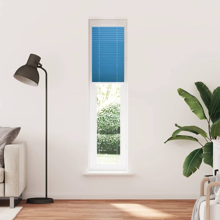 Jaluzea plisată Albastru 40x200 cm Lățime țesătură 39,4 cm WALTI