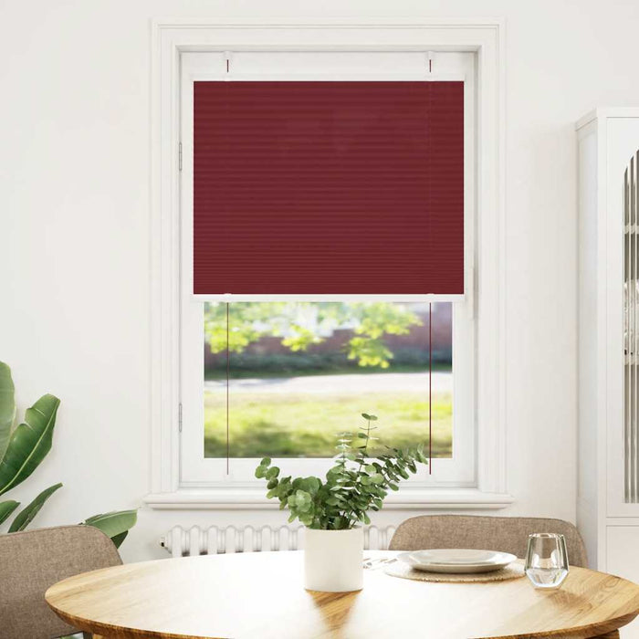 Jaluzea plisată Bordeaux Roșu 75x100 cm Lățime țesătură 74,4 cm WALTI