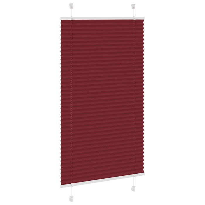 Jaluzea plisată Bordeaux Roșu 75x100 cm Lățime țesătură 74,4 cm WALTI