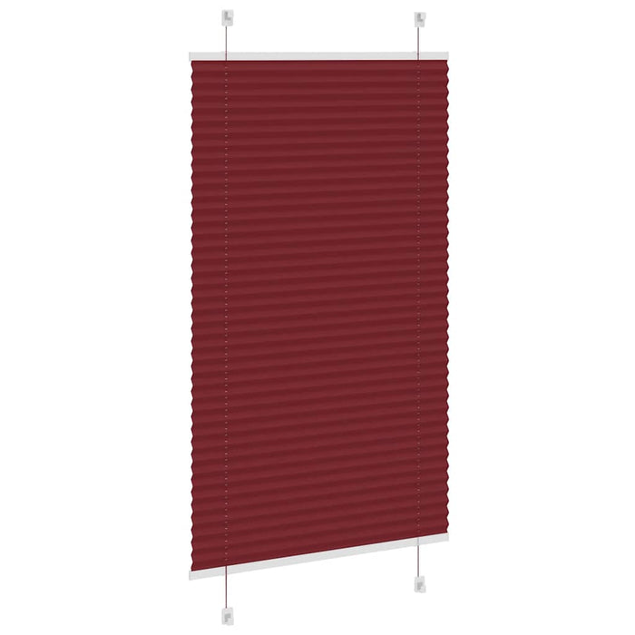 Jaluzea plisată Bordeaux Roșu 75x100 cm Lățime țesătură 74,4 cm WALTI