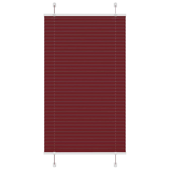 Jaluzea plisată Bordeaux Roșu 80x100 cm Lățime țesătură 79,4 cm WALTI