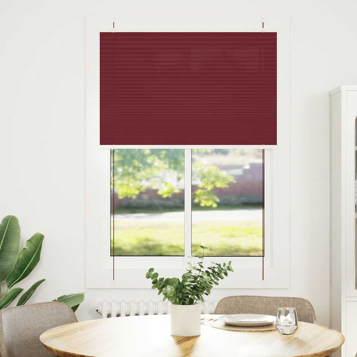 Jaluzea plisată Bordeaux Roșu 95x100 cm Lățime țesătură 94,4 cm WALTI