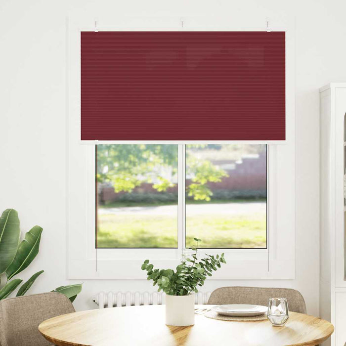 Jaluzea plisată Bordeaux Roșu 105x100 cm Lățime țesătură 104,4cm WALTI
