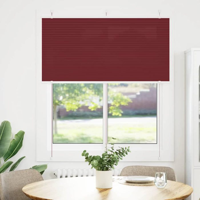 Jaluzea plisată Bordeaux Roșu 115x100 cm Lățime țesătură WALTI
