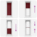 Jaluză plisată Bordeaux Roșu 50x150 cm Lățime țesătură - WALTI WALTI