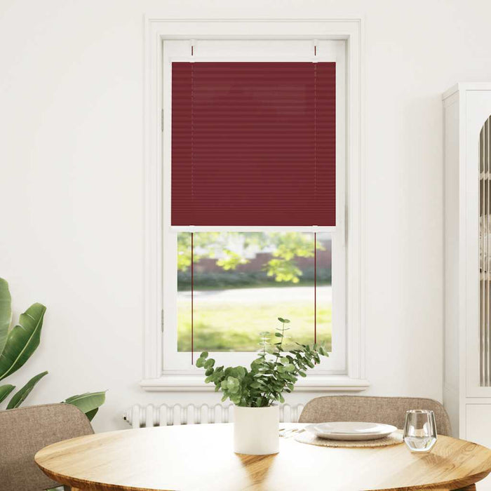 Jaluzea plisată Bordeaux Roșu 55x150 cm Lățime țesătură WALTI