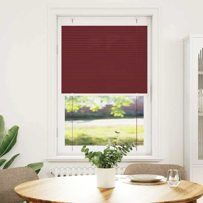 Jaluzea plisată Bordeaux Roșu 70x150 cm Lățime țesătură 69,4 cm WALTI