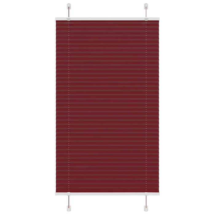 Jaluzea plisată Bordeaux Roșu 75x150 cm Lățime țesătură 74,4 cm WALTI