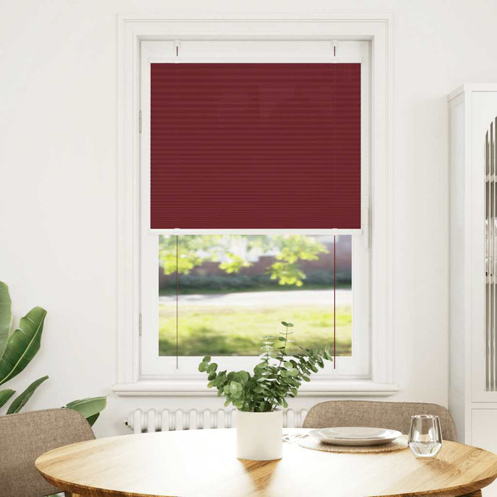 Jaluzea plisată Bordeaux Roșu 75x150 cm Lățime țesătură 74,4 cm WALTI