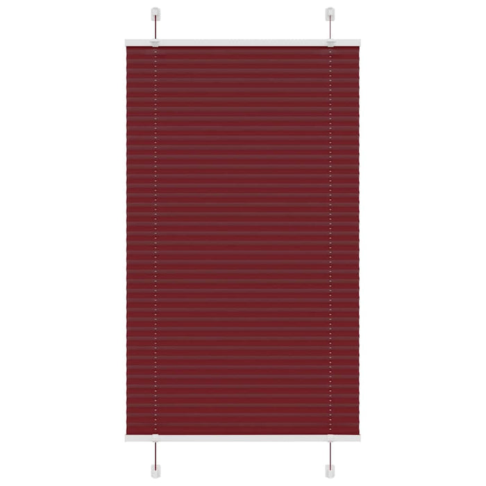 Jaluzea plisată Bordeaux Roșu 80x150 cm Lățime țesătură 79,4 cm WALTI
