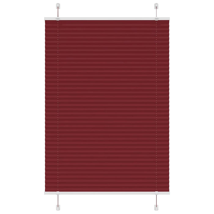 Jaluzea plisată Bordeaux Roșu 85x150 cm Lățime țesătură 84,4 cm WALTI