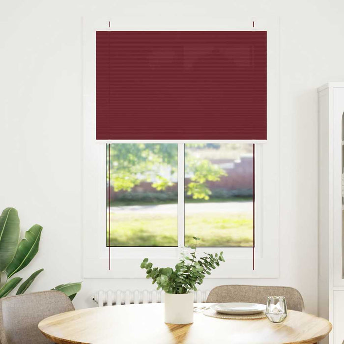 Jaluzea plisată Bordeaux Roșu 95x150 cm Lățime țesătură 94,4 cm WALTI