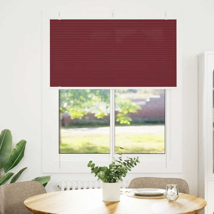 Jaluzea plisată Bordeaux Roșu 105x150 cm Lățime țesătură 104,4cm WALTI