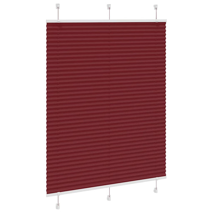 Jaluzea plisată Bordeaux Roșu 80x150 cm Lățime țesătură 79,4 cm WALTI