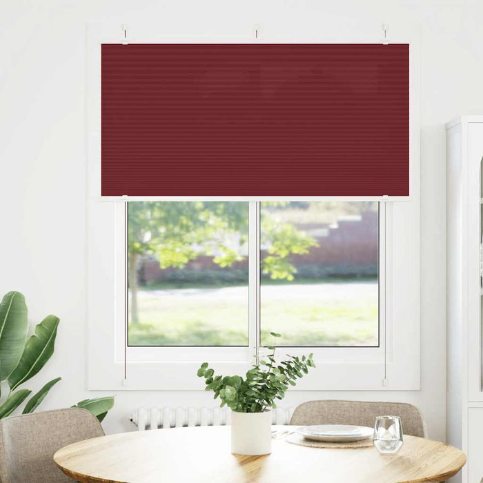 Jaluzea plisată Bordeaux Roșu 45x150 cm Lățime țesătură 44,4 cm WALTI