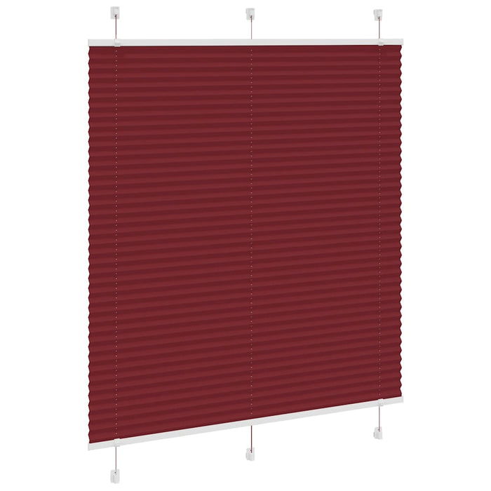 Jaluzea plisată Bordeaux Roșu 45x150 cm Lățime țesătură 44,4 cm WALTI