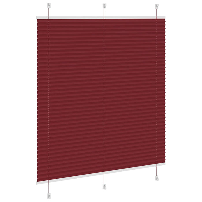 Jaluzea plisată Bordeaux Roșu 45x150 cm Lățime țesătură 44,4 cm WALTI