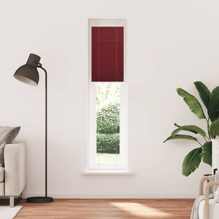 Jaluzea plisată Bordeaux Roșu 45x200 cm Lățime țesătură 44,4 cm - WALTI WALTI