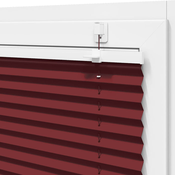 Jaluză plisată Bordeaux Roșu 50x200 cm Lățime țesătură 49,4 cm - WALTI WALTI