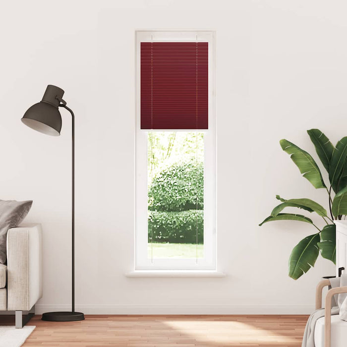 Jaluză plisată Bordeaux Roșu 55x200 cm Lățime țesătură 54,4 cm - WALTI WALTI