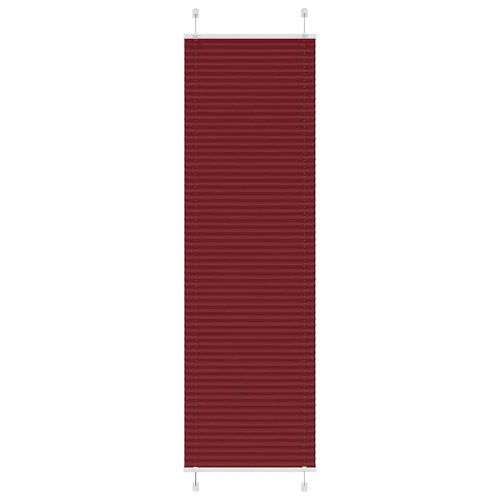 Jaluză plisată Bordeaux Roșu 60x200 cm Lățime țesătură 59,4 cm - WALTI WALTI