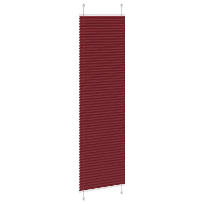 Jaluză plisată Bordeaux Roșu 60x200 cm Lățime țesătură 59,4 cm - WALTI WALTI