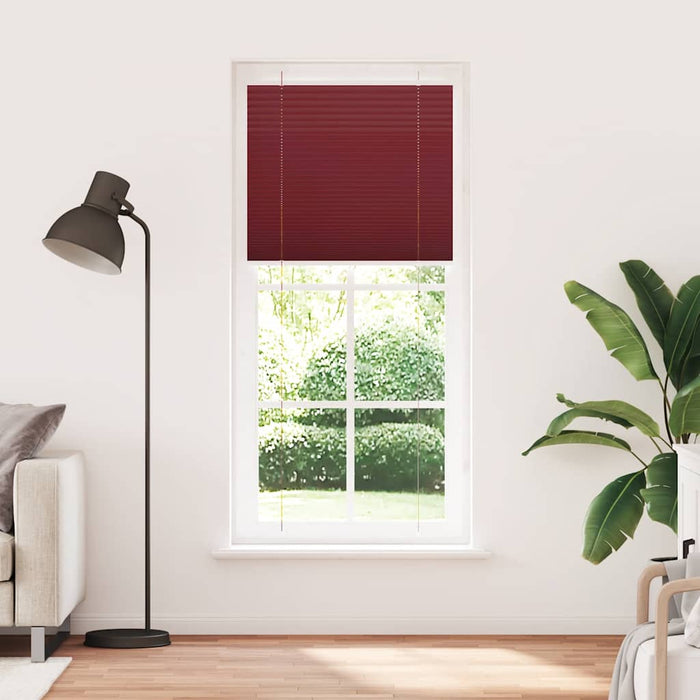 Jaluzea plisată Bordeaux Roșu 90x200 cm Lățime țesătură 89,4 cm WALTI