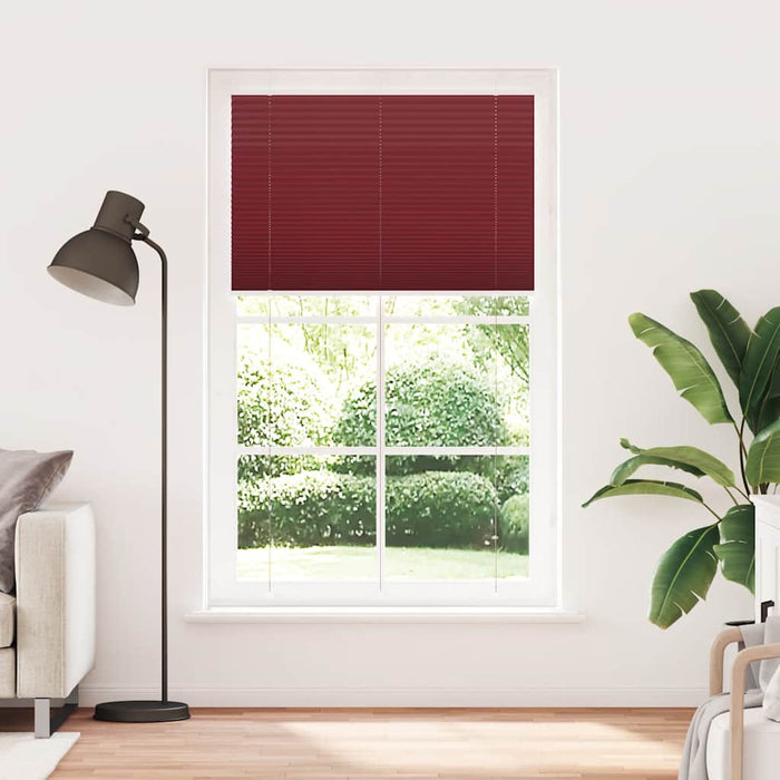 Jaluzea plisată Bordeaux Roșu 120x200 cm Lățime țesătură WALTI