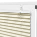 Jaluză plisată Crem 65x200 cm Lățime țesătură 64,4 cm - WALTI WALTI