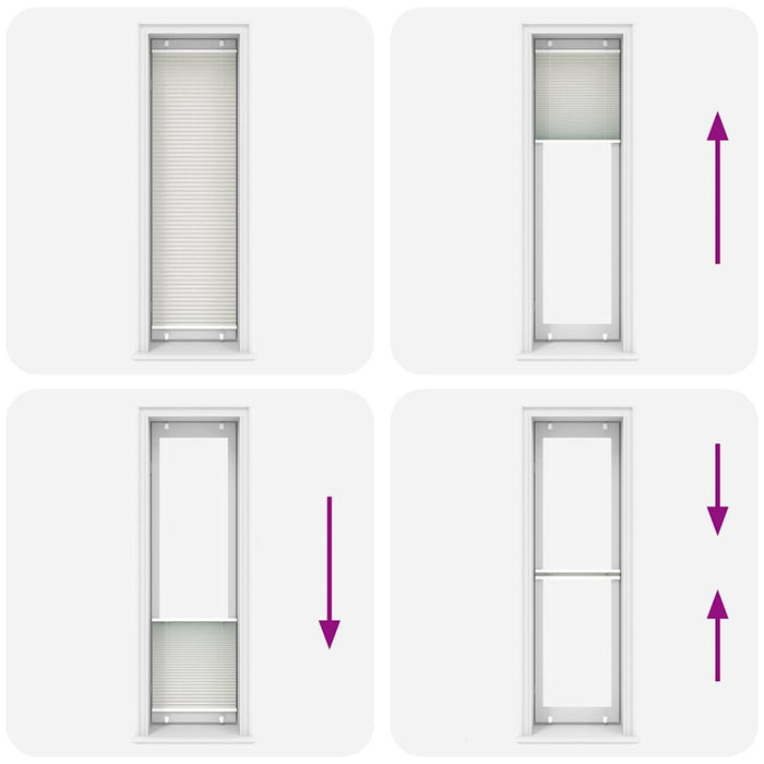 Jaluzea plisată gri deschis 65x200 cm Lățime țesătură 64,4 cm - WALTI WALTI