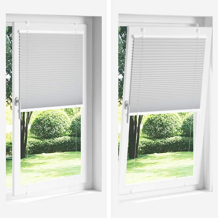 Jaluză plisată gri deschis 70x200 cm Lățime țesătură 69,4 cm - WALTI WALTI