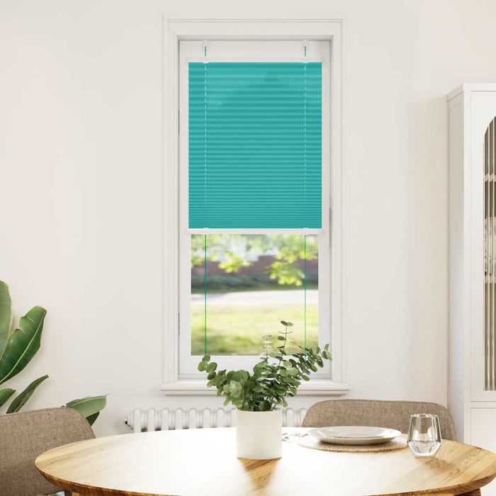 Jaluzea plisată verde petrol 45x100 cm Lățime țesătură 44,4 cm WALTI