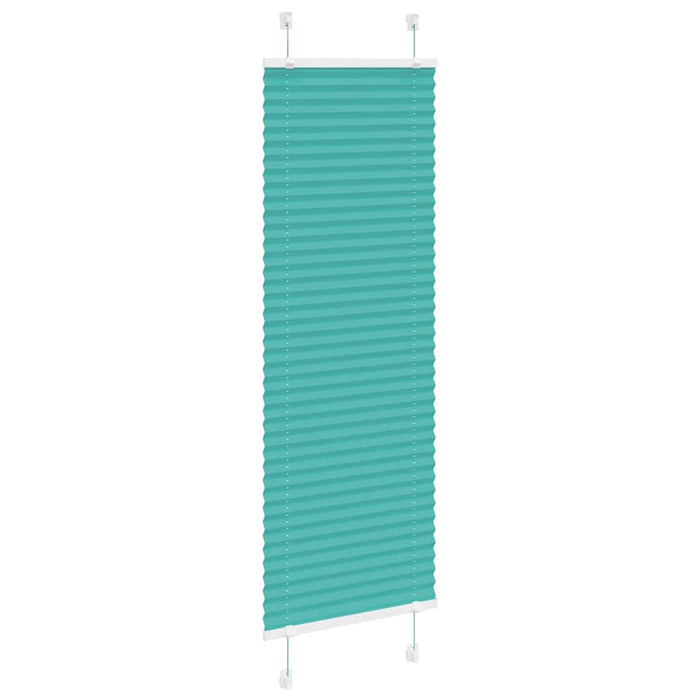 Jaluzea plisată verde petrol 45x100 cm Lățime țesătură 44,4 cm WALTI