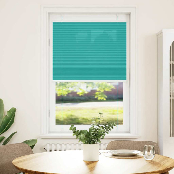 Jaluzea plisată verde petrol 75x100cm Lățime țesătură 74,4 cm WALTI