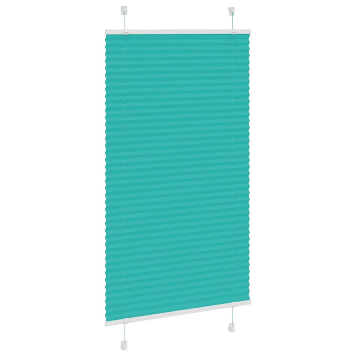 Jaluzea plisată verde petrol 75x100cm Lățime țesătură 74,4 cm WALTI