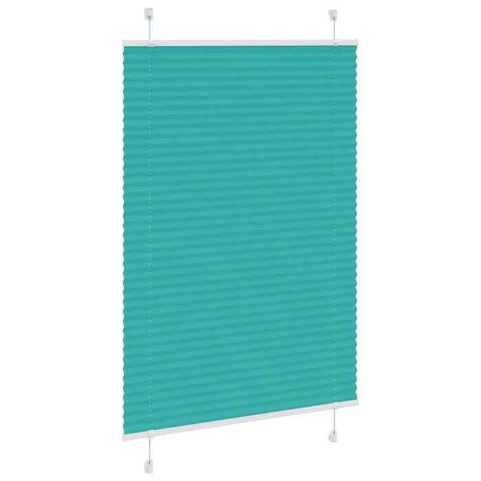 Jaluzea plisată verde petrol 100x100cm Lățime țesătură 99,4cm WALTI