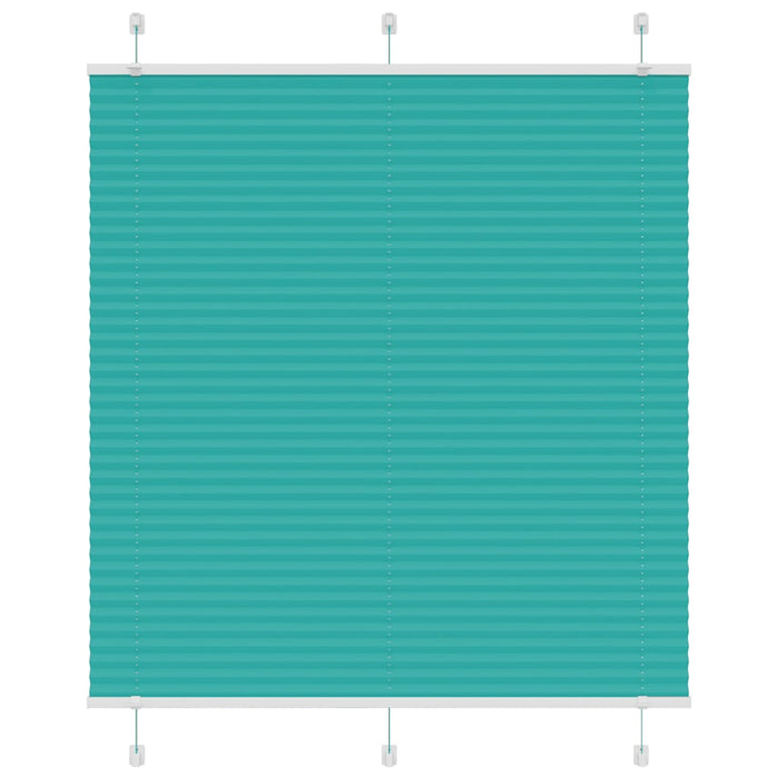 Jaluzea plisată verde petrol 115x100 cm Lățime țesătură 114,4 cm WALTI