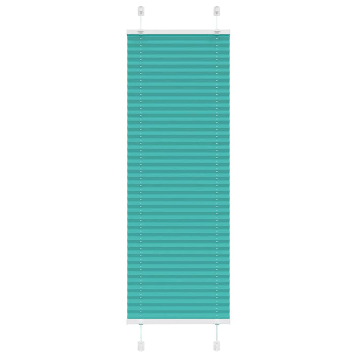 Jaluzea plisată verde petrol 45x150 cm Lățime țesătură 44,4 cm WALTI