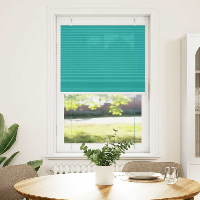 Jaluzea plisată verde petrol 70x150 cm Lățime țesătură 69,4 cm WALTI